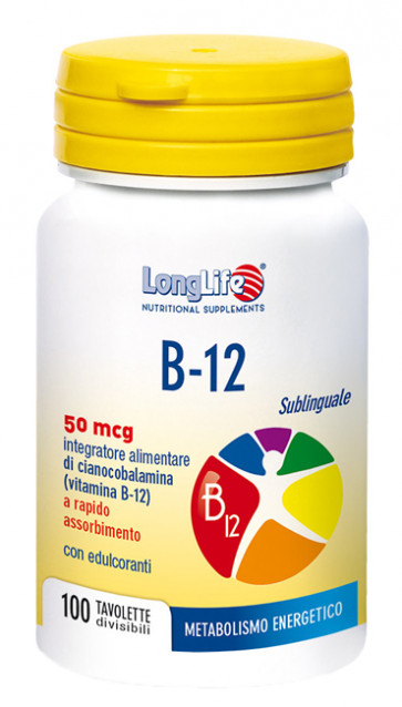 LONGLIFE B12 50MCG SUBL 100TAV