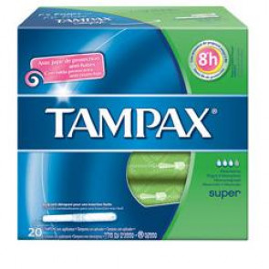TAMPAX BLUE BOX SUPER PLUS 20
