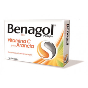 BENAGOL VIT C*16PAST ARANCIA