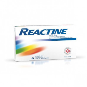 REACTINE*6CPR 5MG+120MG RP